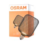 Osram Decor Eben Lamp In Metall Gehäuse LED E27 Special Matt Schwarz 3.5W 300lm - 827 Extra Warmweiß | Ersatz Für 25W