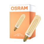 Osram Vintage 1906 LED Special Shapes E14 Tubular Messing 2.8W 250lm - 822 Extra Warmweiß | Dimmbar - Ersatz Für 25W