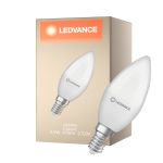Ledvance Classic LED E14 Kerze Matt 4.9W 470lm - 827 Extra Warmweiß | Ersatz Für 40W