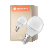 Ledvance Classic LED E14 Kugel Matt 4.9W 470lm - 827 Extra Warmweiß | Ersatz Für 40W