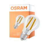 Osram Classic LED E27 Birne Fadenlampe Klar 3.8W 806lm - 840 Kaltweiß | Dimmbar - Ersatz Für 60W