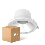 Mehrfachpackung 6x Noxion LED Downlight Apollo V2.0 15-25W 1800-3060lm 60D - 830/840 CCT | 220mm - Ausschnitt 200mm