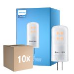Mehrfachpackung 10x Philips CorePro LED Kapsel G4 Matt 2.1W 210lm - 827 Extra Warmweiß | Dimmbar - Ersatz Für 20W