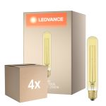 Mehrfachpackung 4x Ledvance Vintage 1906 LED E27 Röhre Gold 4W 400lm - 820 Extra Warmweiß | Ersatz Für 35W