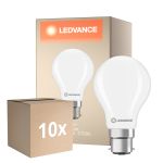 Mehrfachpackung 10x Ledvance Classic LED B22 Birne Matt 5.9W 806lm - 827 Extra Warmweiß | Ersatz Für 60W