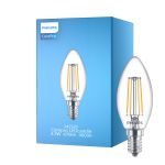 Philips Corepro LED Kerze E14 Fadenlampe Klar 4.3W 470lm - 840 Kaltweiß | Ersatz für 40W