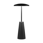 Eglo Tischlampe Piccola Stahl Schwarz 2W 270lm - 824-830-840 CCT | IP54 - Touch Dimmbar - USB-C