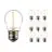 Mehrfachpackung 10x Noxion Lucent Fadenlampe LED Lustre E27 Kugel Fadenlampe Klar 1.4W 136lm - 827 Extra Warmweiß | Ersatz für 15W