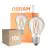 Mehrfachpackung 10x Osram Led Star Classic LED E27 Birne Fadenlampe Klar 4.9W 470lm - 827 Extra Warmweiß | Lichtsensor