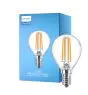Philips Corepro LED Lustre E14 Kugel Fadenlampe Klar 6.5W 806lm - 827 Extra Warmweiß | Ersatz für 60W