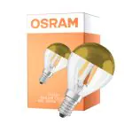 Osram Classic LED E14 Kugel Fadenlampe Klar 4W 380lm - 827 Extra Warmweiß | Ersatz Für 34W
