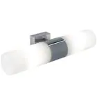 Nordlux Tangens Wandleuchte Glas und Metall Chrom | IP44 - Geeignet für 2x E14