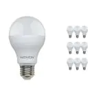 Mehrfachpackung 10x Noxion Lucent Classic LED E27 Birne Matt 13W 1521lm - 830 Warmweiß | Ersatz Für 100W