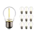 Mehrfachpackung 10x Noxion Lucent Fadenlampe LED Lustre E27 Kugel Fadenlampe Klar 1.4W 136lm - 827 Extra Warmweiß | Ersatz für 15W