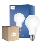 Mehrfachpackung 4x Philips Classic LED Glühbirne E27 Birne Matt 17.5W 2452lm - 827 Extra Warmweiß | Ersatz Für 150W