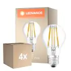 Mehrfachpackung 4x Ledvance Classic LED E27 Birne Fadenlampe Klar 11W 1521lm - 827 Extra Warmweiß | Dimmbar - Ersatz Für 100W