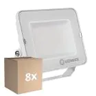 Mehrfachpackung 8x Ledvance LED-Scheinwerfer Compact Weiß 50W 5000lm 100D - 865 Tageslichtweiß | IP65 - Symmetrisch 