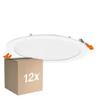 Mehrfachpackung 12x Osram LED Downlight Recess Slim Weiß 22W 2000lm 110D - 840 Kaltweiß| Ausschnitt 120mm - IP20