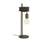 Eglo Tischlampe Townshend 4 Stahl Braun Schwarz | IP20 - Geeignet für 1x E27 