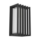 Eglo Wandleuchte Genovese Aluminium Schwarz 10W 1050lm - 865 Tageslichtweiß | IP65 - Bewegungssensor
