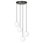 Emibig Suspension Luminaire Royal Acier Noir | Convient pour 4x E14 - Max 10W