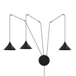 Emibig Suspension Luminaire Abramo Acier Noir | Convient pour 3x E27 - Max 15W