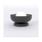 Emibig Lampe De Chevet Ozzy Acier Noir | Convient pour 1x G9 - Max 8W