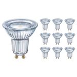 Lot 10x Osram Performance Spot LED Réflecteur GU10 PAR16 4.3W 350lm 120D - 827 Blanc Très Chaud | Équivalent 30W