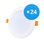 Lot 24x Downlight LED 12W 1080lm 120D - 840 Blanc Froid | Équivalent 1x18W