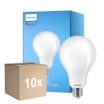 Lot 10x Philips Corepro LED Ampoule E27 Poire Dépolie 23W 3452lm - 827 Blanc Très Chaud | Équivalent 200W