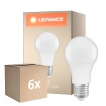 Lot 6x Ledvance Classic LED E27 Poire Dépolie 8.8W 806lm - 827 Blanc Très Chaud | Dimmable - Équivalent 60W