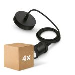 Lot 4x Philips Cord Vintage Noir