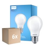 Lot 6x Philips Corepro LED Ampoule E27 Poire Dépolie 8.5W 1055lm - 840 Blanc Froid - Équivalent 75W