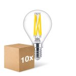 Lot 10x Philips MASTER LED E14 Boule Filament Claire 5.9W 806lm - 922-927 Dim To Warm | Meilleur Rendu Des Couleurs - Dimmable - Équivalent 60W