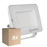 Lot 8x Ledvance Projecteur LED Compact Blanc 50W 5000lm 100D - 840 Blanc Froid | IP65 - Symétrique 
