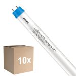 Lot 10x Philips Tube LED T8 CorePro (EM/Direct 230V) High Output 24W 2500lm - 830 Blanc Chaud | 150cm - Équivalent 58W