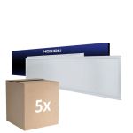 Lot 5x Noxion Panneau LED Delta Value V5 28W 3920lm - 830-840 CCT | 120x30cm - UGR<22 - Backlit