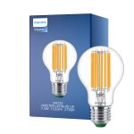 Philips MASTER LED Ampoule Ultra Efficient E27 Poire Claire 7.3W 1535lm - 827 Blanc Très Chaud | Équivalent 100W