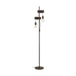 Eglo Lampadaires Salon Townshend 4 Acier Brun Noir | IP20 - Convient pour 2x E27 