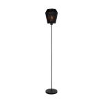 Eglo Lampadaires Salon Persley Acier Noir Papier | IP20 - Convient pour 1x E27 