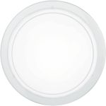 Eglo Plafonnier Planet 1 Acier Blanc | Convient pour E27
