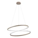 Eglo Suspension Luminaire Ruotale Acier Sablonneux 42W 5000lm - 830 Blanc Chaud