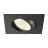 SLV New Tria 68 Spot Aluminium Noir Carré 11W 700lm 60D - 918-930 Dim To Warm | Diamètre 68mm - Meilleur Rendu Des Couleurs