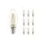 Lot 10x Noxion Lucent LED E14 Bougie Filament Claire 2.5W 250lm - 827 Blanc Très Chaud | Équivalent 25W