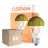 Lot 6x Osram Classic LED E27 Poire Filament Miroir Dorée 4W 400lm - 827 Blanc Très Chaud | Équivalent 35W