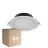 Lot 6x Noxion Downlight LED Hera Plat Encastré Blanc 15W 1500lm 80D - 827-830-840 CCT | 168mm - Diamètre 144mm