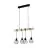 Eglo Suspension Luminaire Townshend 5 Acier Bois Noir | IP20 - Convient pour 4x E27 