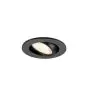 SLV New Tria 45 Spot Aluminium Noir Rond 4W 360lm 24D - 927 Blanc Très Chaud | Diamètre 45mm -  Meilleur Rendu Des Couleurs
