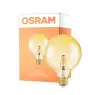 Osram Vintage 1906 LED E27 Globe Filament Dorée 125mm 7W 650lm - 824 Blanc Très Chaud | Équivalent 40W