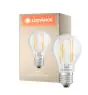 Ledvance Classic LED E27 Poire Filament Claire 7.5W 1055lm - 827 Blanc Très Chaud | Équivalent 75W